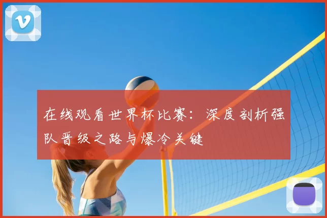 在线观看世界杯比赛：深度剖析强队晋级之路与爆冷关键