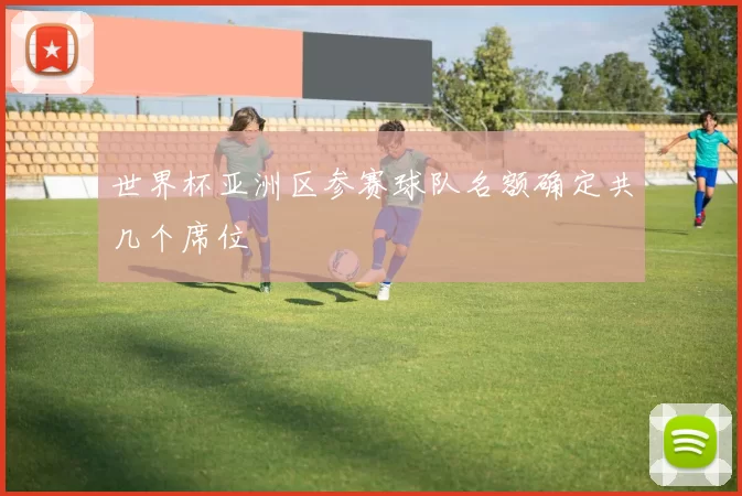 世界杯亚洲区参赛球队名额确定共几个席位